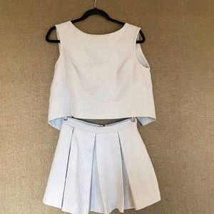 Crop top and skirt set